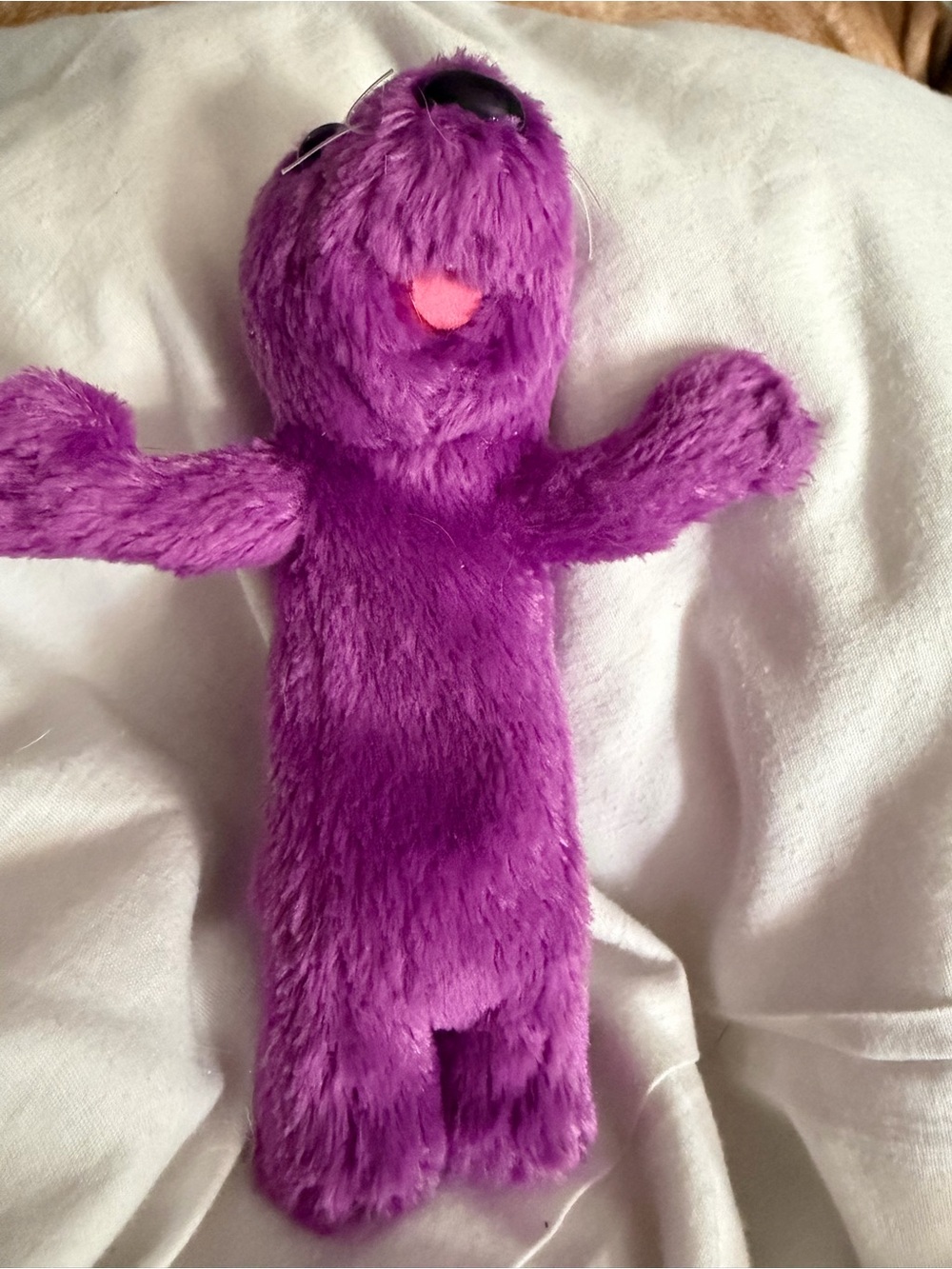 BEAR BIG BLUE HOUSE BEAN BAG 5" PLUSH OTTER PURPLE APPLAUSE 1999.